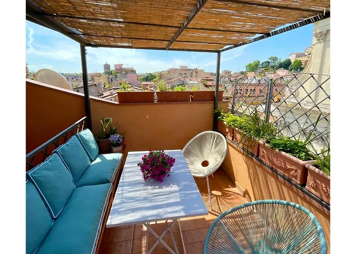 Panoramic Terrace Trastevere Apartment, With Amazing View Rome